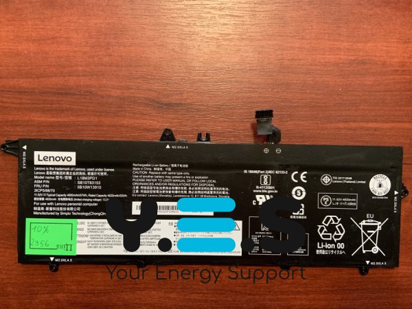 Акумулятор Lenovo L18M3PD1 (знос 10%) для ThinkPad T14S/T490S/T495S, сумісн. 02DL013/014/016 та ін.