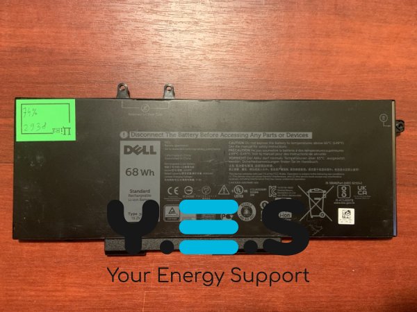 Акумулятор Dell 3HWPP (4GVMP/1V1XF), знос 74%: Latitude 5401/5501/5411/5410/5511/3541, Precision 3540/3550, Inspiron 7590/7591/7791 2-in-1