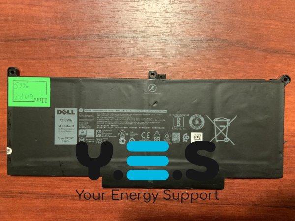 Акумулятор DELL F3YGT (знос 59%) для Latitude 7280/7290/7380/7390/7480/7490 E7280/E7290/E7380/E7480