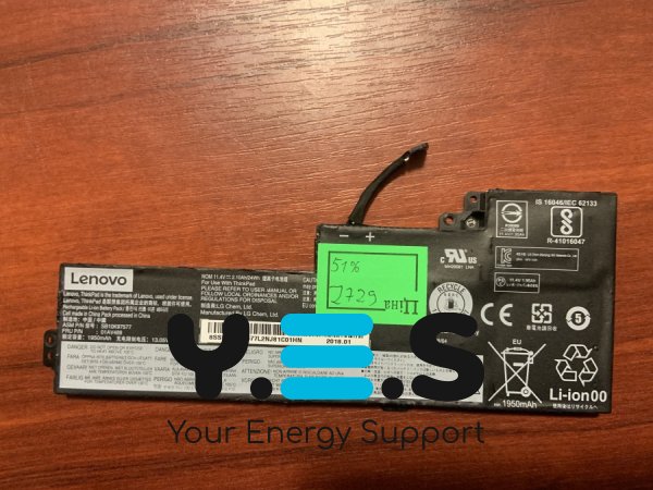Акумулятор Lenovo SB10K97577 (знос 51%) для ThinkPad T470/T480/A475/A485/A285 Original