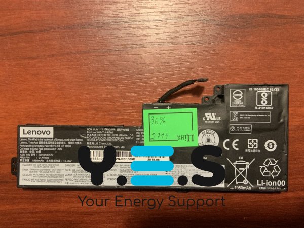 Акумулятор Lenovo SB10K97577 (знос 36%) для ThinkPad T470/T480/A475/A485/A285, сумісн. 01AV419/420/421/489, SB10K97576/577/605/554