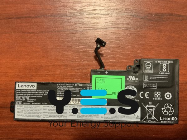 Акумулятор Lenovo SB10K97577 (знос 25%) для ThinkPad T470/T480/A475/A485/A285, сумісн. 01AV419/01AV420/01AV421/01AV489/SB10K97576/SB10K97605/SB10K97556