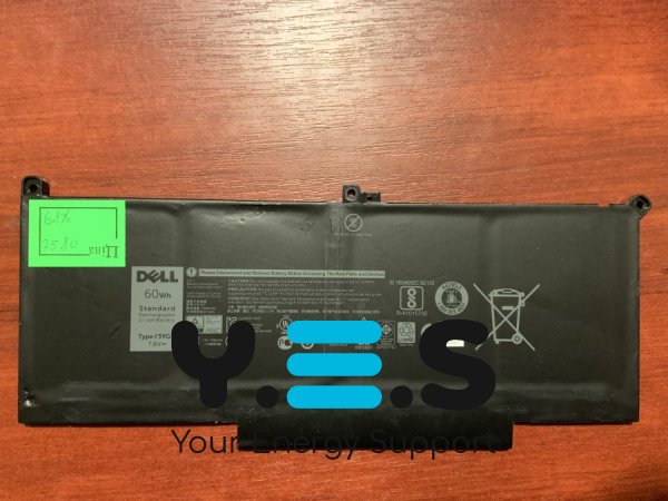 Акумулятор DELL F3YGT (знос 68%) для Latitude 7280/7290/7380/7390/7480/7490, E7280/E7290/E7380/E7480