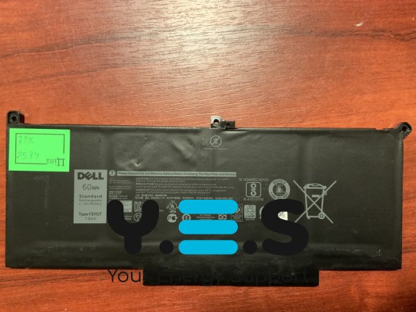 Акумулятор DELL F3YGT (знос 79%) для Latitude 7280/7290/7380/7390/7480/7490, E7280/E7290/E7380/E7480