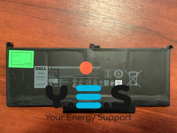 Акумулятор DELL F3YGT (знос 63%) для Latitude 7280/7290/7380/7390/7480/7490/E7280/E7290/E7380/E7480