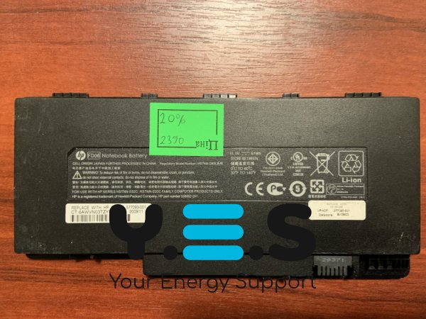 Акумулятор для ноутбуків HP Pavilion DM3/DV4, батарея FD06 (2390), знос 20% (538692-251/351/541, HSTNN-DBCL)
