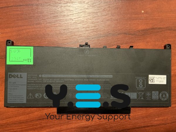 Акумулятор Dell J60J5 (знос 50%, б/у) для Latitude E7260/E7270/E7470 + коди R1V85 MC34Y 242WD