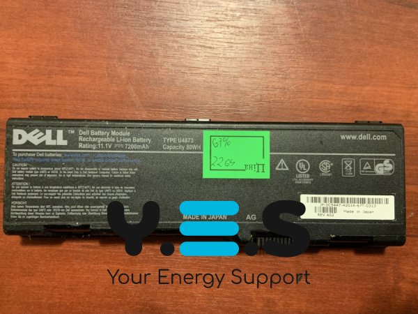 Акумулятор Dell U4873 (знос 67%) для Inspiron 6000/9200/9300/9400/E1705/XPS Gen2/M170/M1710, Precision M6300/M90