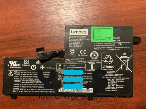Акумулятор LENOVO L15L3PB1 (2130, знос 36%) для IdeaPad 320S/330S, YOGA 520; L15M3PB0/L15C3PB1/L15L3PB0 Original