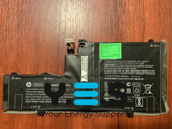 Акумулятор OM03XL для HP EliteBook x360 1030 G2 (знос 39%), сумісн. 863167-1B1/863176--171/863280-855/HSTNN-I04C/HSTNN-IB70/HSTNN-IB7O