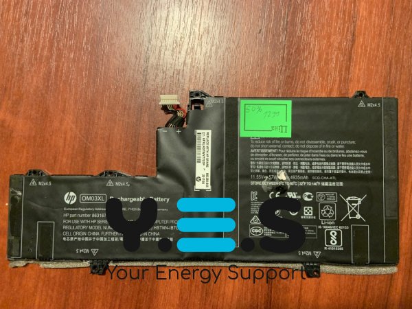 Акумулятор OM03XL для HP EliteBook X360 1030 G2 (50% знос), сумісн. 863167-1B1/863176--171/863280-855/HSTNN-I04C/HSTNN-IB70/HSTNN-IB7O/OM03XL