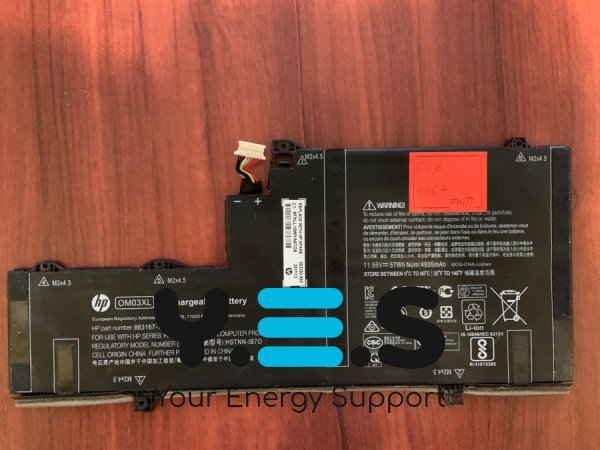 Акумулятор OM03XL для HP EliteBook x360 1030 G2, знос 50%, сумісн. 863167-1B1/863176--171/863280-855/HSTNN-I04C/HSTNN-IB70/HSTNN-IB7O/OM03XL