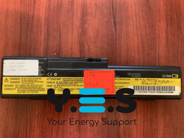 Акумулятор Lenovo 02K6758 (знос 32%) для IBM ThinkPad X20/X21/X22/X23/X24, FRU 02K6652/02K6653 Original