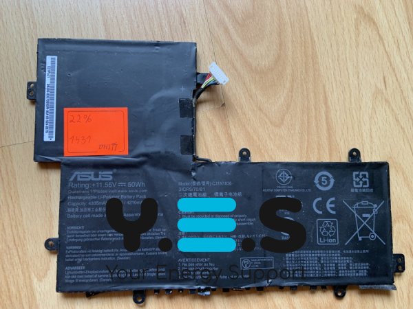 Акумулятор ASUS C31N1836 (0B200-03370000/03370100) знос 22% для Chromebook Flip C204MA/C214MA Series Original