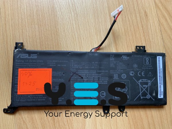 Акумулятор для ноутбука ASUS X509 (B21N1818-2, 2IPC6/61/80), знос 40%