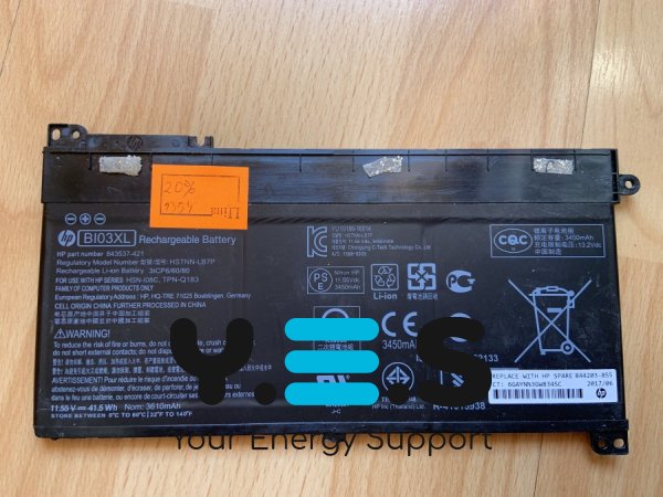 Акумулятор HP BI03XL для Stream 14-AX, 13-U, 14-CB, знос 20% (1354)