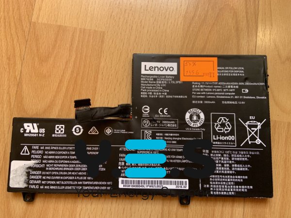 Акумулятор Lenovo L15L3PB1 (знос 54%) для IdeaPad 320S/330S, Yoga 520; L15M3PB0/L15C3PB1/L15L3PB0