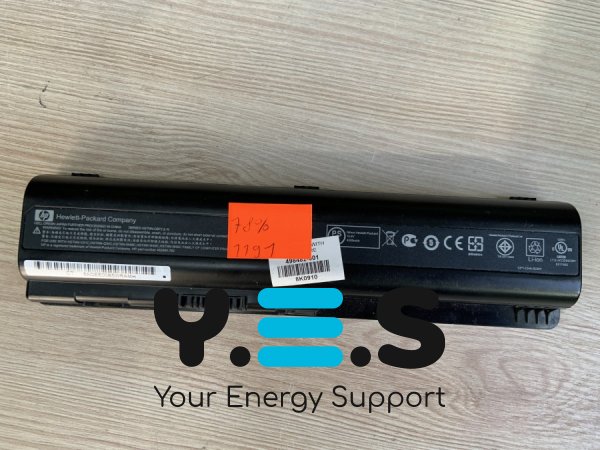 Акумулятор для ноутбуків HP EV06 (1191) DV5-1000/1100/1200/2000, знос 78%, б/в