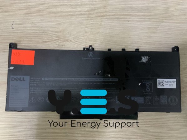 Акумулятор DELL J60J5, знос 58%, для Latitude E7260/E7270/E7470/E7477 (R1V85, MC34Y, 242WD)