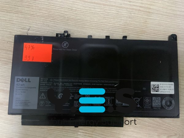 Акумулятор DELL 7CJRC (знос 47%) для Dell Latitude E7470 E7270, сумісний PDNM2/579TY/F1KTM/V6VMN/7CJRC