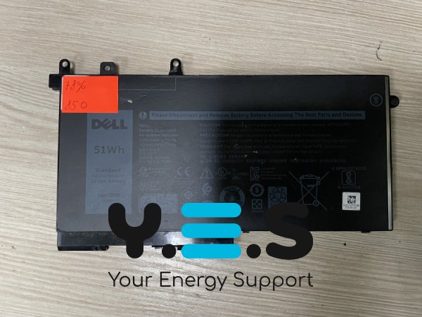 Акумулятор Dell 0G74G (850) знос 78% для Latitude E7280, E7380, E7480; парт-номери 0G74G/2PFPW/8JYHH Original