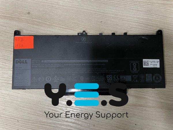 Акумулятор DELL J60J5 (знос 65%) для Latitude E7260/E7270/E7470, сумісний з R1V85/MC34Y/242WD Original