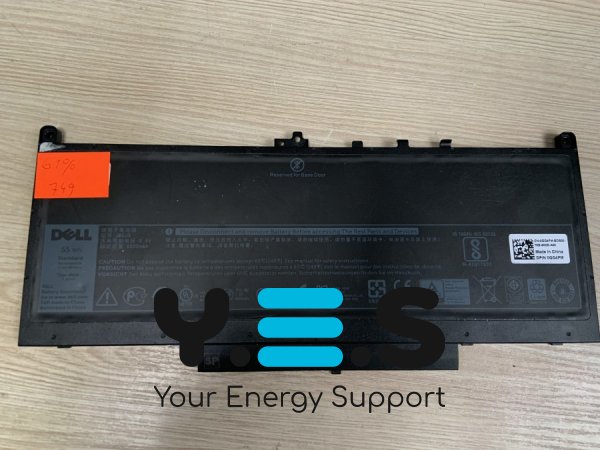 Акумулятор Dell J60J5 (знос 61%), б/в, для Latitude E7260/E7270/E7470/Dell Latitude E7270/Dell Latitude E7471 Original