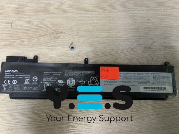 Акумулятор Lenovo 00HW023 (знос 74%) для ThinkPad T460S, T470S; сумісний з АКБ 00HW022/00HW023/00HW037
