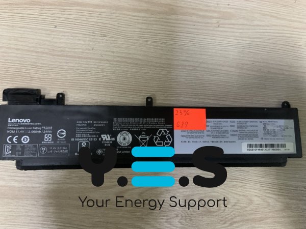 Акумулятор 00HW023 (знос 23%) для Lenovo ThinkPad T460S/T470S, сумісний 00HW022/00HW027