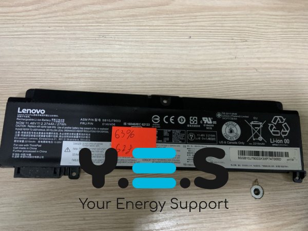 Акумулятор 78 Lenovo SB10J79003, знос 63%, для ThinkPad T460S/T470S, сумісн. 00HW022/00HW023/00HW033