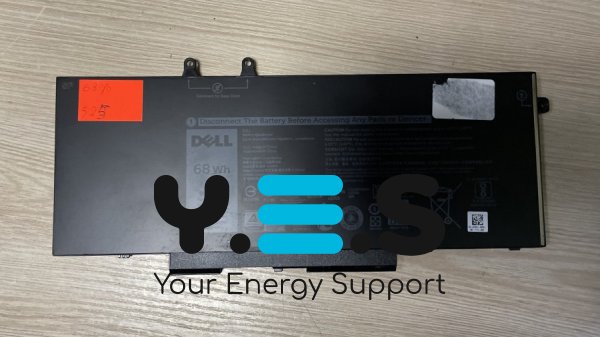 Акумулятор Dell 525 (3HWPP), знос 68% для Latitude 5401/5501/5411/5410/5511/3541, Precision 3540/3550, Inspiron 7590/7591/7791 2-in-1, p/n 4GVMP/1V1XF