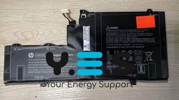 Акумулятор OM03XL для HP EliteBook x360 1030 G2, 506HP, знос 83%, сумісн. 863167-1B1/863176-171/863280-855/HSTNN-I04C/HSTNN-IB70/HSTNN-IB7O/OM03XL