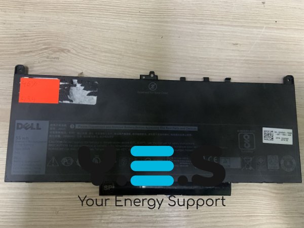 Б/у батарея Dell J60J5 (знос 46%) для Latitude E7260, E7270, E7470, коди R1V85/MC34Y/242WD