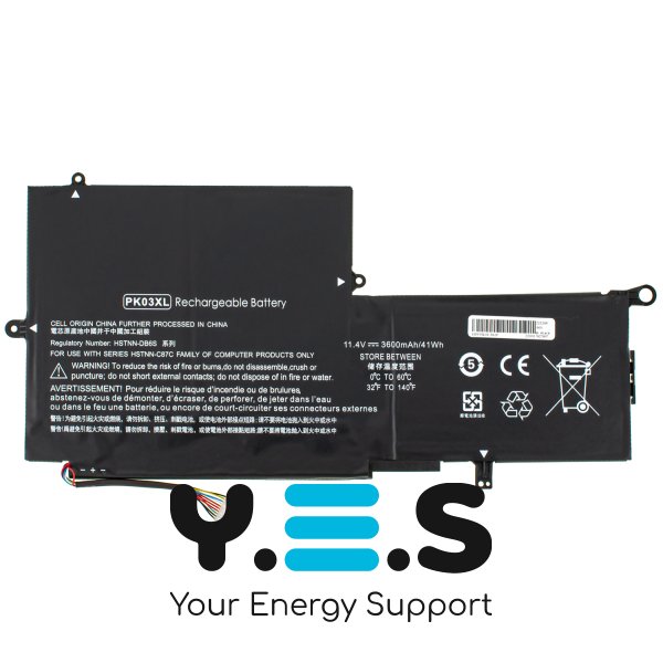 Акумулятор для ноутбука HP PK03XL (Spectre X360 13-4100, 13-W000) 11.4V 3600mAh Black