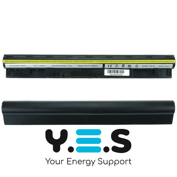 Акумулятор для ноутбука Lenovo L12S4Z01 IdeaPad S300/S400/S400u/S405 14.8V 2200mAh 32Wh чорний