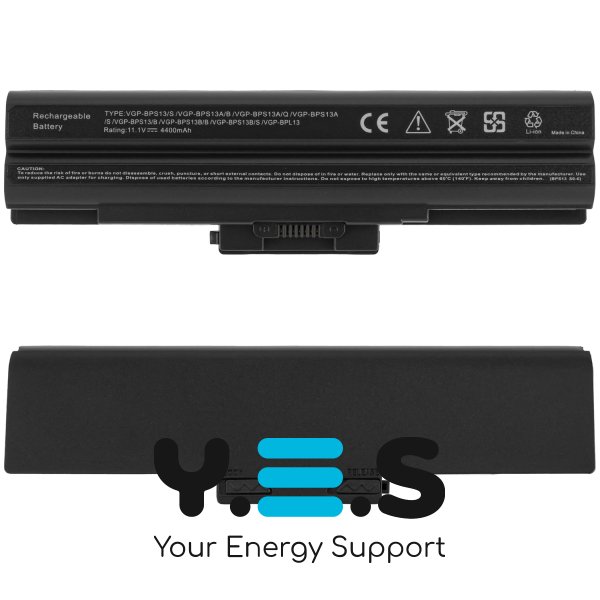 Акумулятор для ноутбука Sony BPS21 (VAIO VGN: AW41JF, AW41JF/H, AW41MF, AW41MF/H, AW41XH, AW41XH/Q, AW41ZF, AW41ZF/B, AW50DB/H, AW51JGB, AW52JGB, AW53FB, AW70B/Q, AW71JB, AW72JB) 10.8V 4400mAh чорний