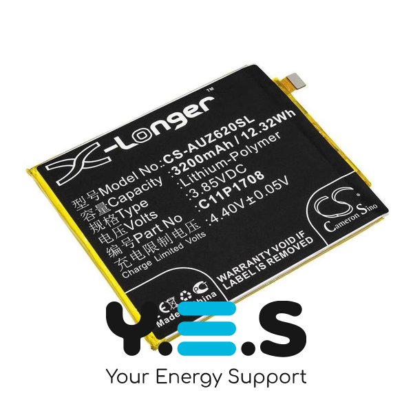 Акумулятор Asus C11P1708 3200 mAh для ZenFone 5 (2018) ZE620KL, X-Longer CS-AUZ620SL