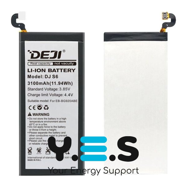 Акумулятор DEJI Samsung EB-BG920ABE для Galaxy S6 SM-G920/SM-G9200/SM-G9209 3100 мА·год