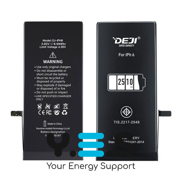 Посилений акумулятор DEJI 2510 mAh для Apple iPhone 6 (A1549, A1586, A1589)