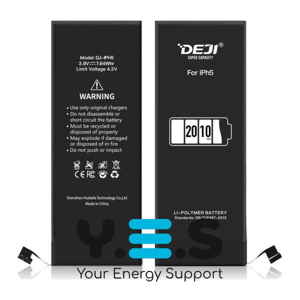 Посилений акумулятор DEJI 2010 mAh для Apple iPhone 5 / iPhone 5G A1428 A1429