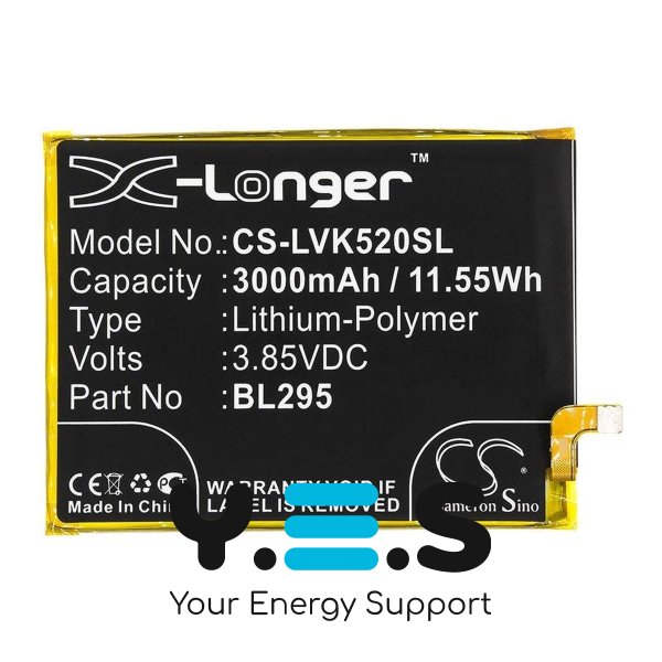 Акумулятор Lenovo BL295 3000 мА·год для K5s, K9 (X-Longer CS-LVK520SL)