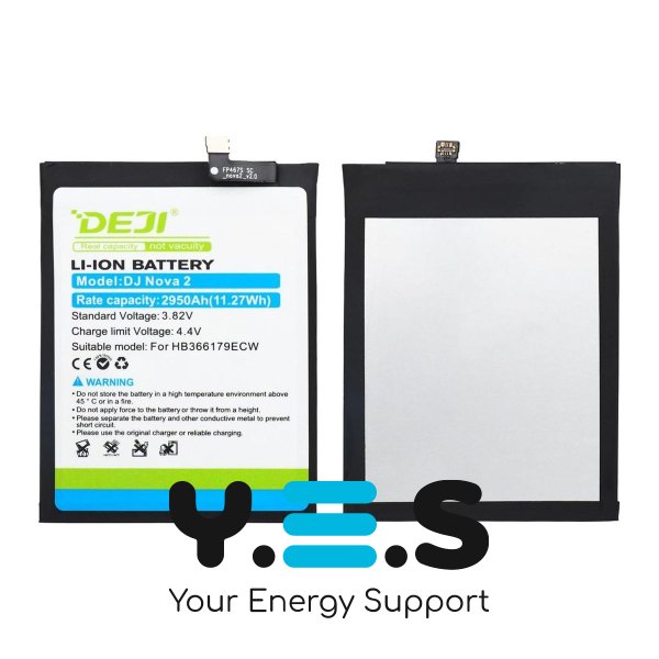 Акумулятор DEJI Huawei HB366179ECW для Nova 2, 2950 mAh