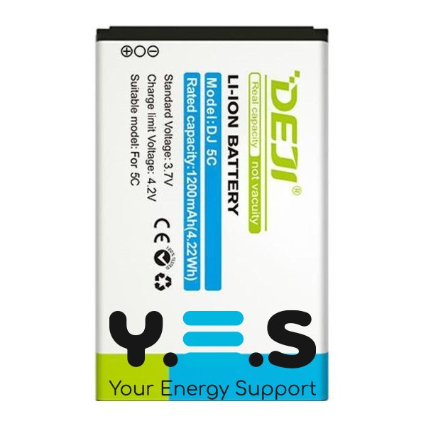 Акумулятор DEJI Nokia BL-5C 1100 mAh для C1, C2, N91, X2-01, Asha 230