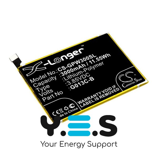 Акумулятор X-Longer G013C-B (CS-GPW300SL) для Google Pixel 3 XL G013C, 3000 mAh
