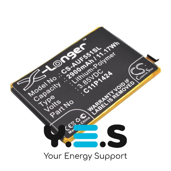 Акумулятор X-Longer C11P1424 (CS-AUF551SL) для Asus ZenFone 2 ZE551ML, 2900 мА·год