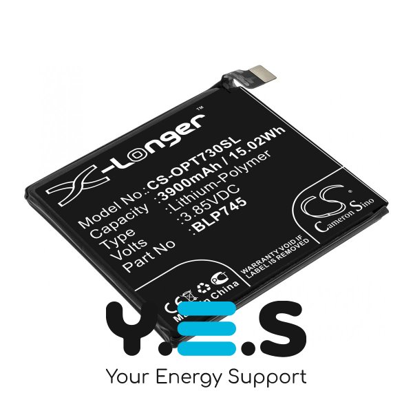 Акумулятор Cameron Sino BLP745 (CS-OPT730SL) для OnePlus 7T Pro, 3900 mAh