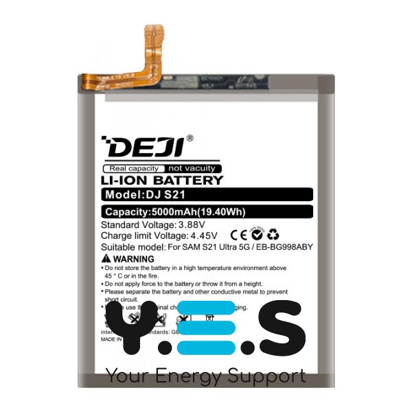 Акумулятор DEJI EB-BG998ABY для Samsung Galaxy S21 Ultra 5G SM-G998, 5000 mAh