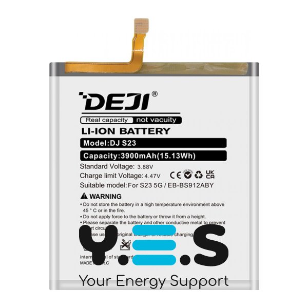 Акумулятор DEJI EB-BS912ABY для Samsung Galaxy S23 5G SM-S911, 3900 мА·год