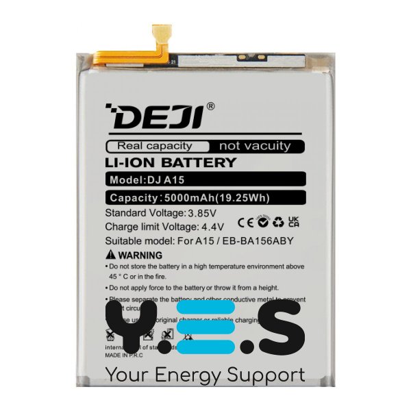 Акумулятор DEJI EB-BA156ABY для Samsung Galaxy A15 (2024) SM-A155/SM-A156 5000 mAh