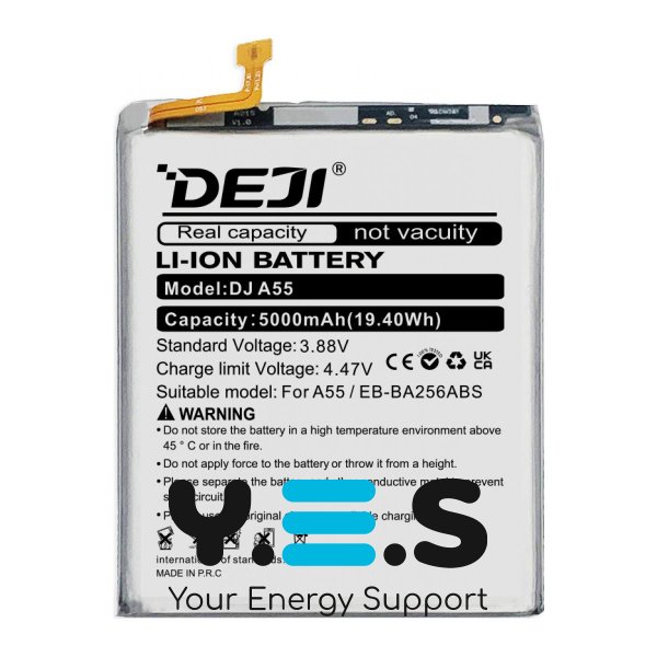 Акумулятор DEJI EB-BA256ABS 5000 mAh для Samsung Galaxy A25 SM-A256 та A55 SM-A556